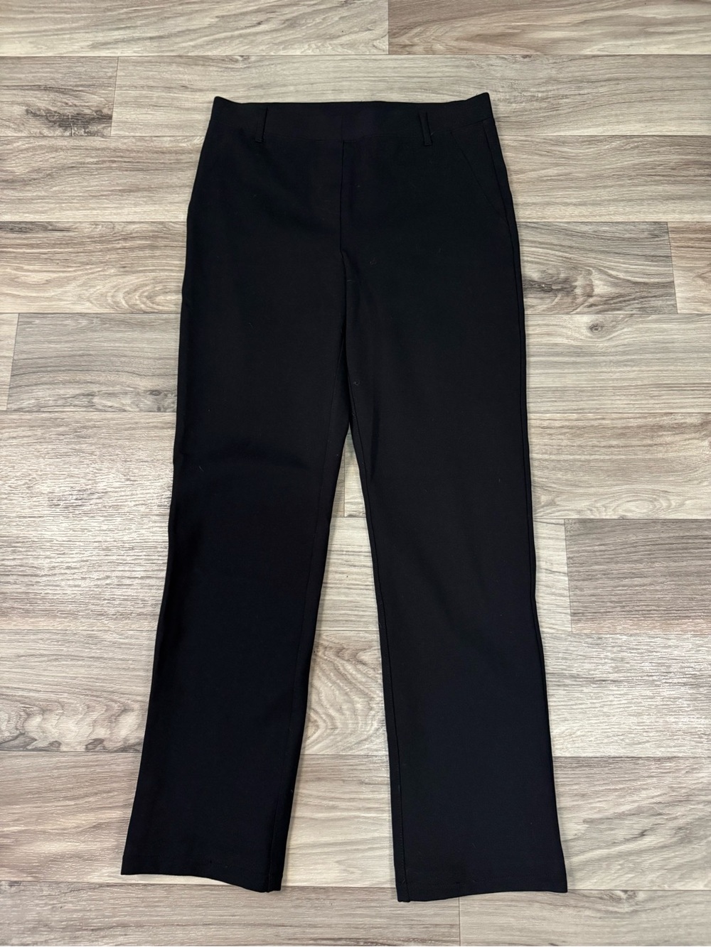 Quince Ultra-Stretch Ponte Straight Leg Pants in Black Size Small